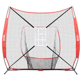 Basketball & Basketball Accessories: VEVOR 7x7 Baseball Softball Practice Net, Portable Baseball Training Net for Hitting Catching Pitching, Backstop Baseball Equipment with Bow Frame, Carry Bag, Strike Zone, Ball, Tee, Ball Collector
