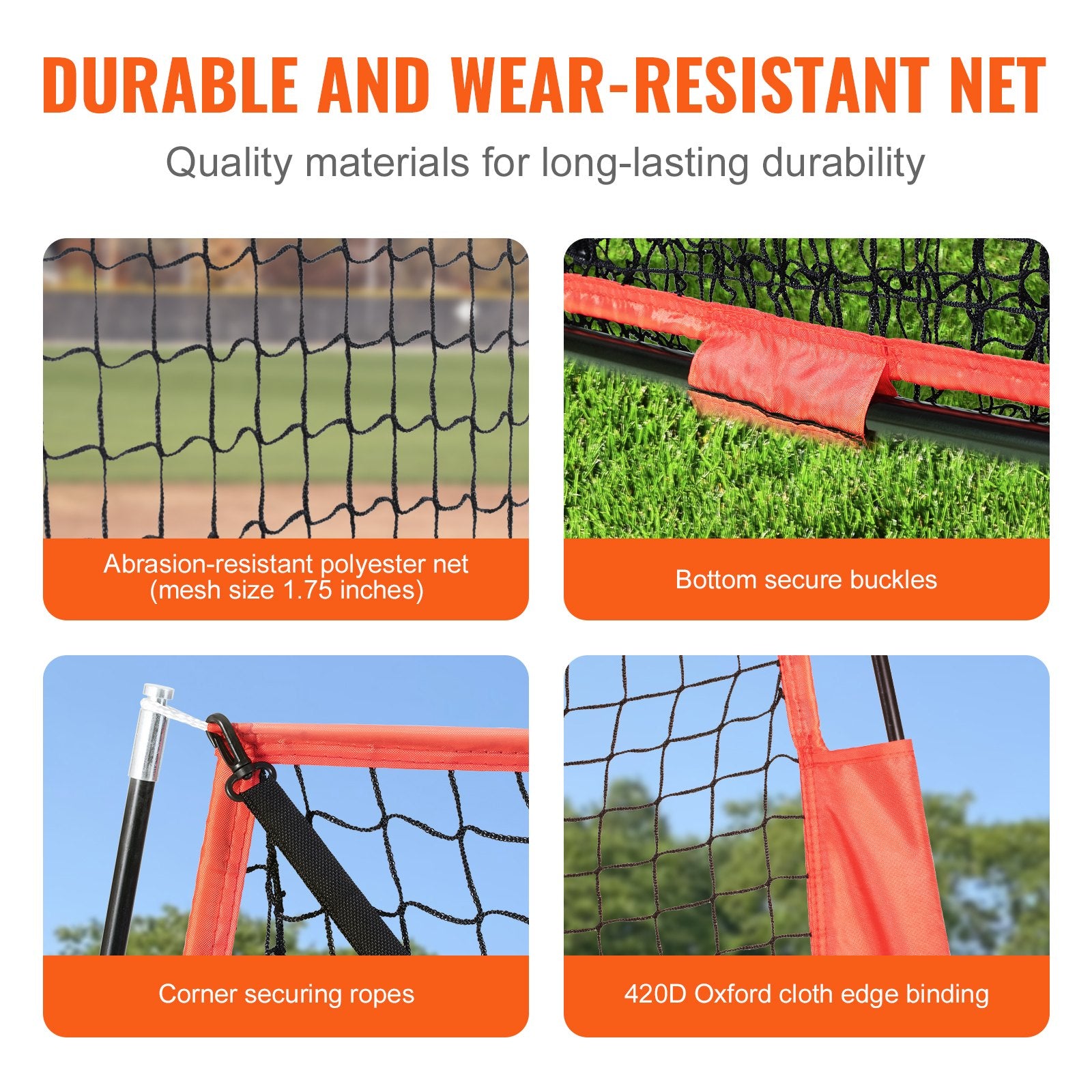Basketball & Basketball Accessories: VEVOR 7x7 Baseball Softball Practice Net, Portable Baseball Training Net for Hitting Catching Pitching, Backstop Baseball Equipment with Bow Frame, Carry Bag, Strike Zone, Ball, Tee, Ball Collector