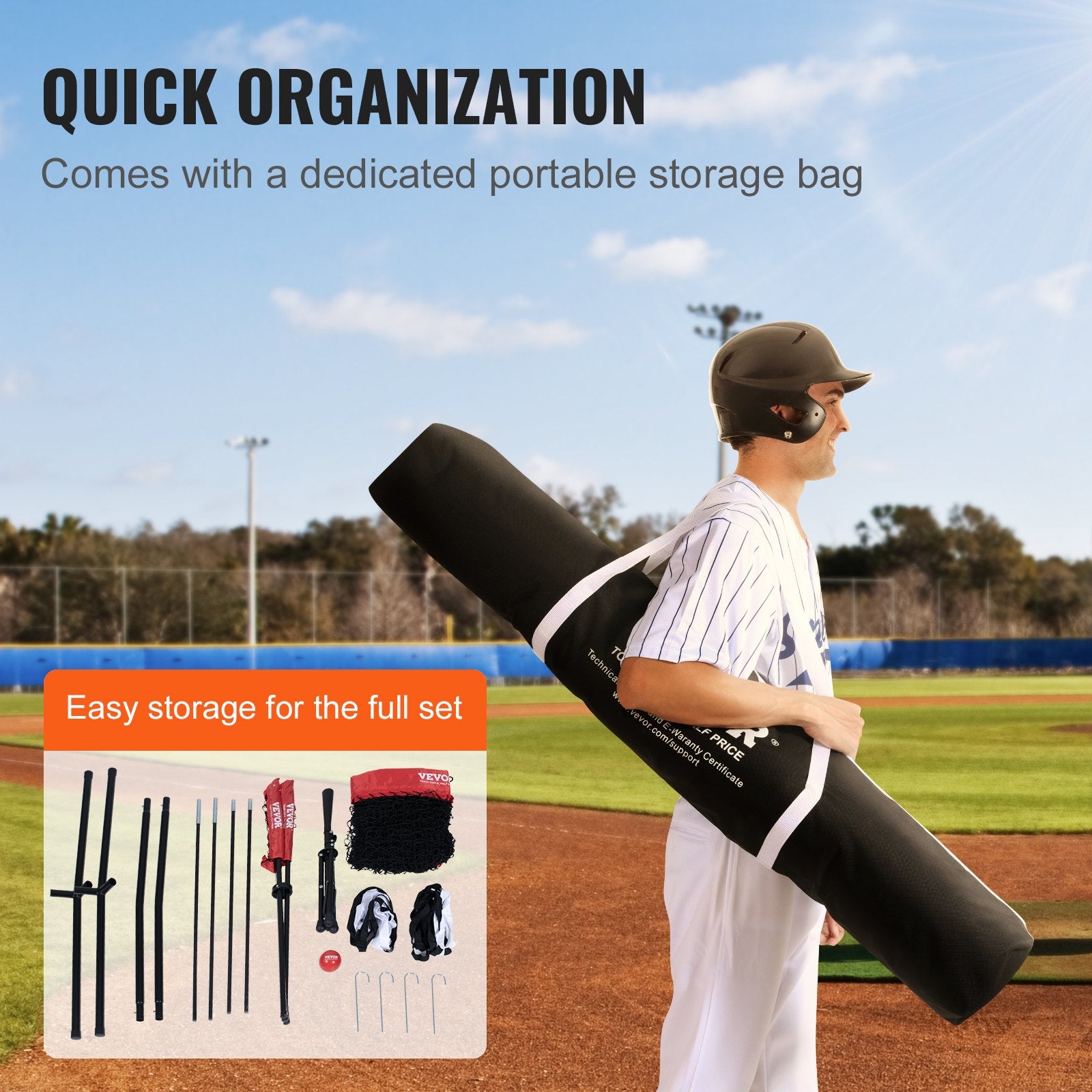 Basketball & Basketball Accessories: VEVOR 7x7 Baseball Softball Practice Net, Portable Baseball Training Net for Hitting Catching Pitching, Backstop Baseball Equipment with Bow Frame, Carry Bag, Strike Zone, Ball, Tee, Ball Collector