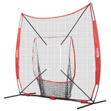 Basketball & Basketball Accessories: VEVOR 7x7 Baseball Softball Practice Net, Portable Baseball Training Net for Hitting Catching Pitching, Backstop Baseball Equipment with Bow Frame, Carry Bag, Strike Zone, Ball, Tee, Ball Collector
