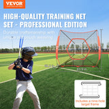 Basketball & Basketball Accessories: VEVOR 7x7 ft Baseball Softball Practice Net, Portable Baseball Training Net for Hitting Batting Catching Pitching, Backstop Baseball Equipment Training Aids with Bow Frame, Carry Bag, and Strike Zone