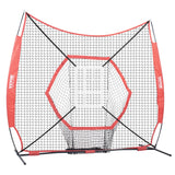 Basketball & Basketball Accessories: VEVOR 7x7 ft Baseball Softball Practice Net, Portable Baseball Training Net for Hitting Batting Catching Pitching, Backstop Baseball Equipment Training Aids with Bow Frame, Carry Bag, and Strike Zone