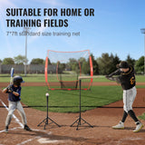 Basketball & Basketball Accessories: VEVOR 7x7 Baseball Softball Practice Net, Portable Baseball Training Net for Hitting Batting Catching Pitching, Backstop Baseball Equipment Training Aids with Carry Bag and Strike Zone