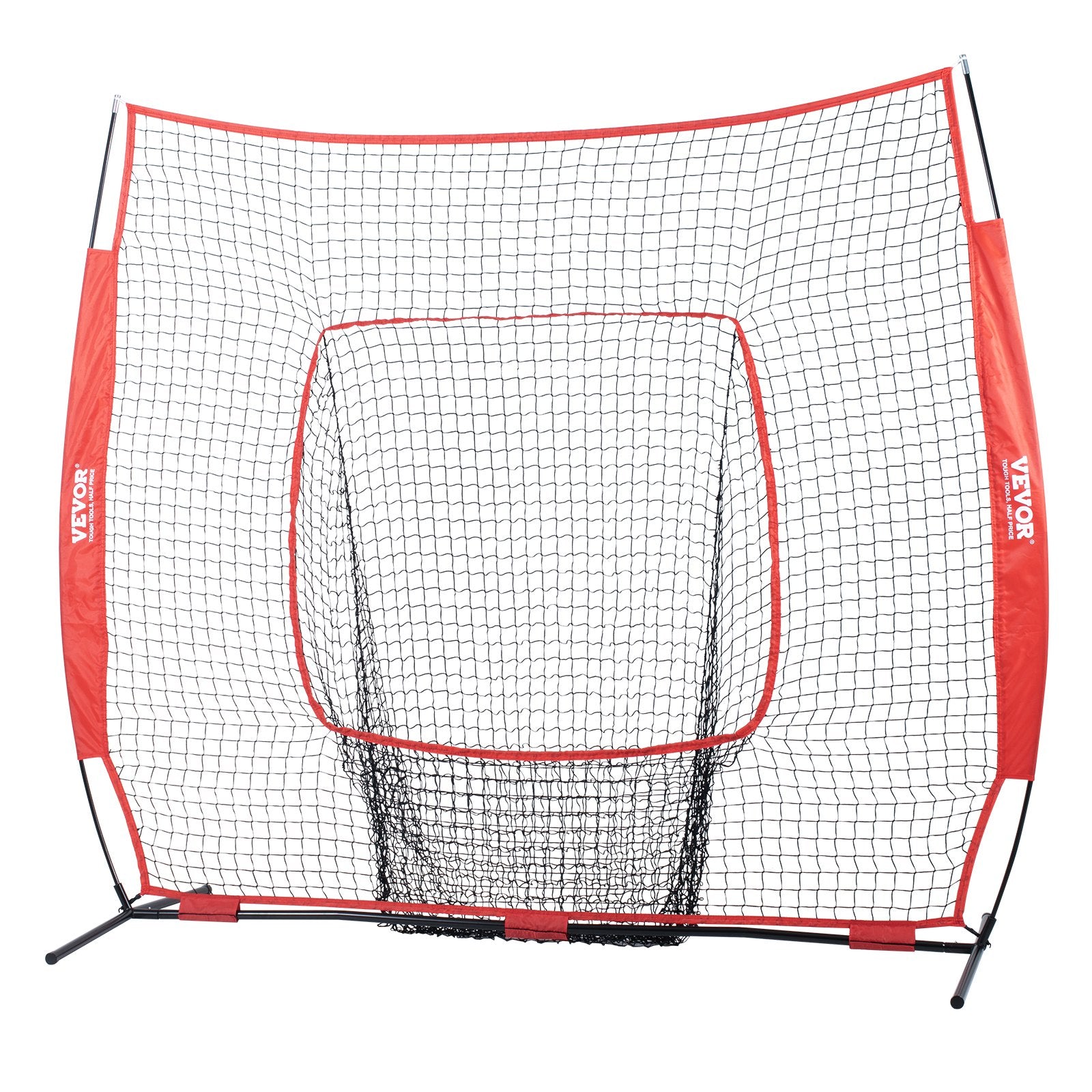 Basketball & Basketball Accessories: VEVOR 7x7 Baseball Softball Practice Net, Portable Baseball Training Net for Hitting Batting Catching Pitching, Backstop Baseball Equipment Training Aids with Carry Bag and Strike Zone