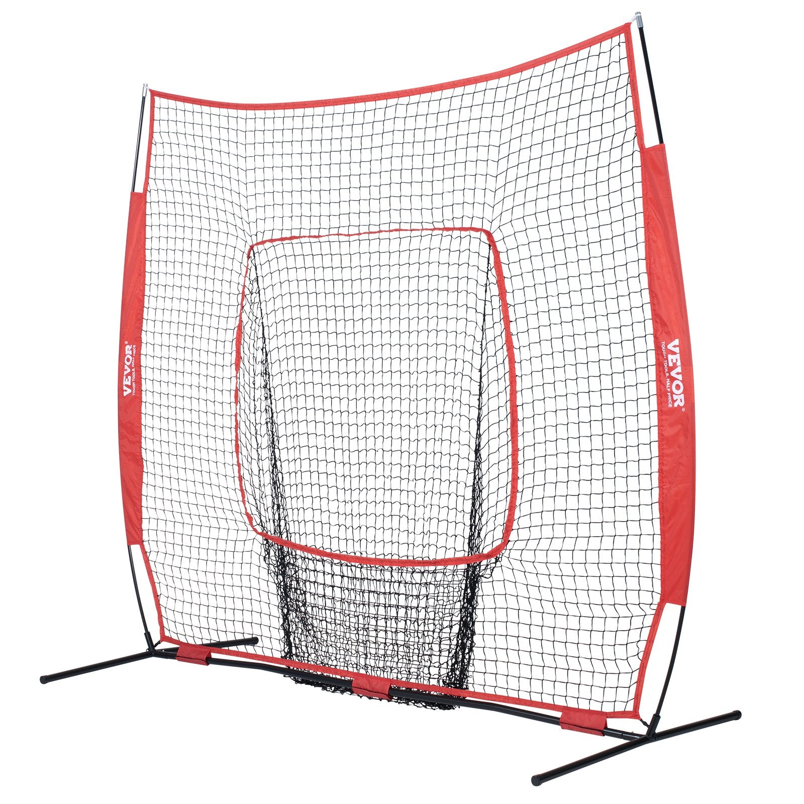 Basketball & Basketball Accessories: VEVOR 7x7 Baseball Softball Practice Net, Portable Baseball Training Net for Hitting Batting Catching Pitching, Backstop Baseball Equipment Training Aids with Carry Bag and Strike Zone