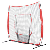Basketball & Basketball Accessories: VEVOR 7x7 Baseball Softball Practice Net, Portable Baseball Training Net for Hitting Batting Catching Pitching, Backstop Baseball Equipment Training Aids with Carry Bag and Strike Zone