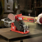 Sanding Accessories: VEVOR Belt Sander 4" x 36", Disc Combo Sander 6",Electric Adjustable Bench Belt Sander 375W,Grinder Bench Sanding Machine With 4 Rubber Foot Pad