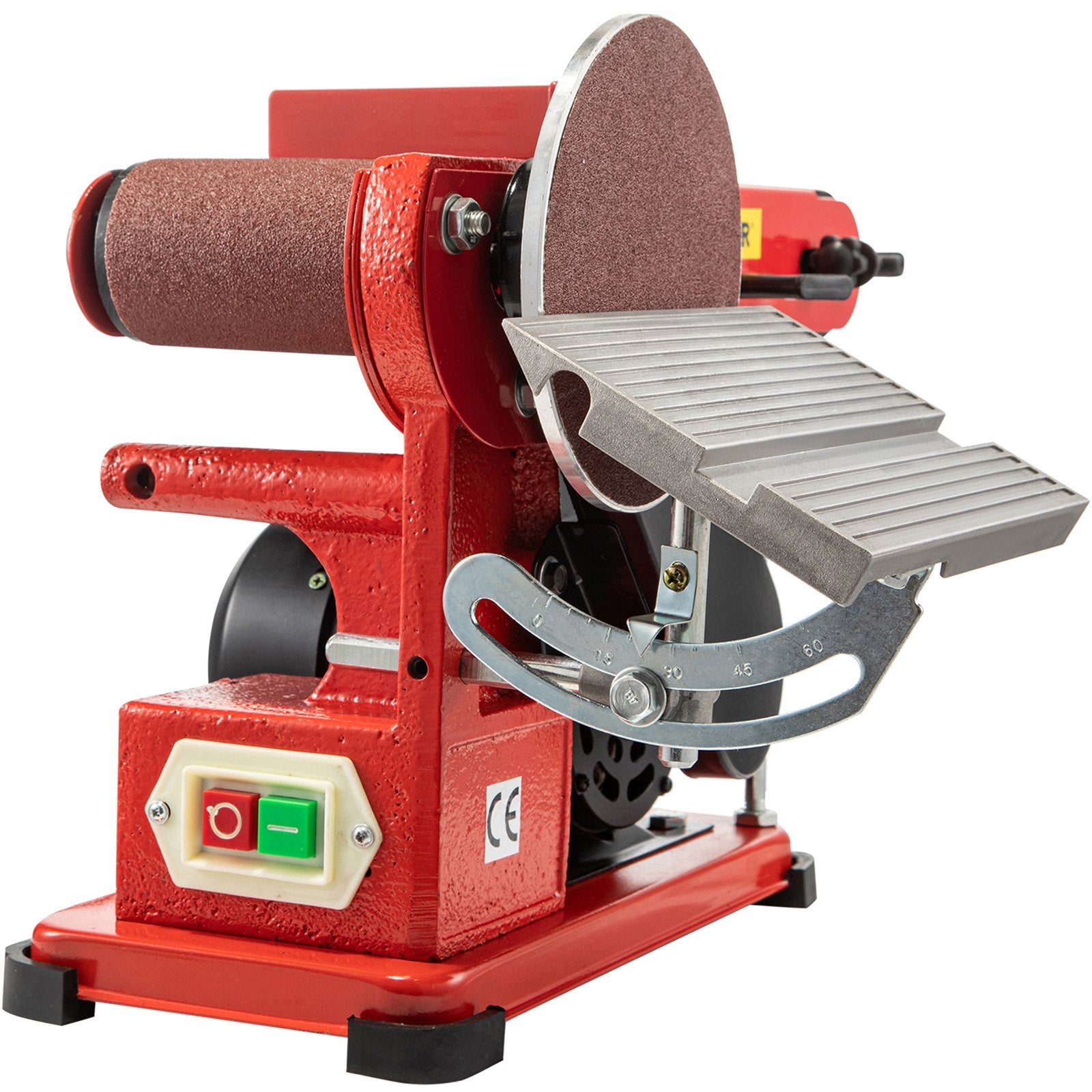 Sanding Accessories: VEVOR Belt Sander 4" x 36", Disc Combo Sander 6",Electric Adjustable Bench Belt Sander 375W,Grinder Bench Sanding Machine With 4 Rubber Foot Pad