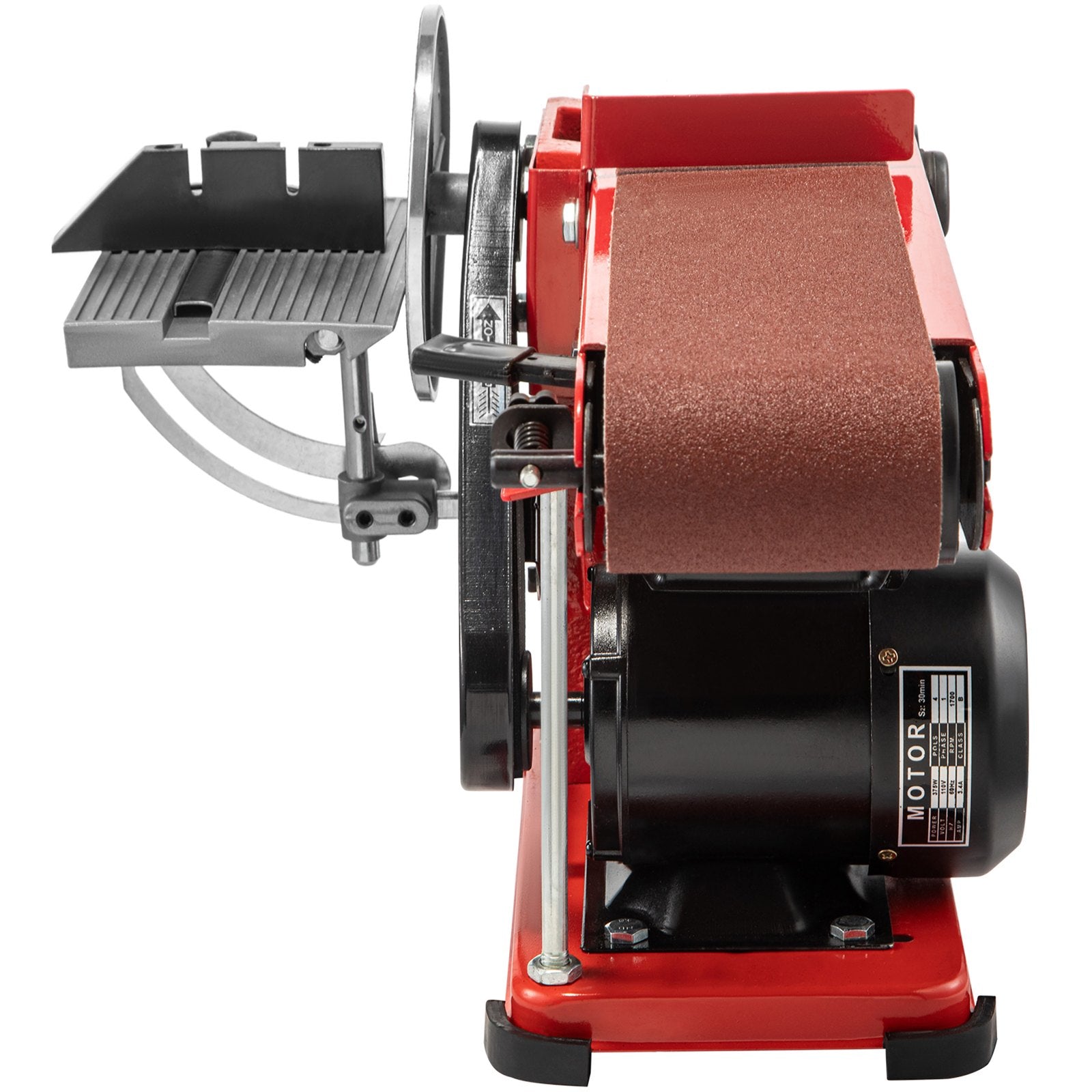 Sanding Accessories: VEVOR Belt Sander 4" x 36", Disc Combo Sander 6",Electric Adjustable Bench Belt Sander 375W,Grinder Bench Sanding Machine With 4 Rubber Foot Pad