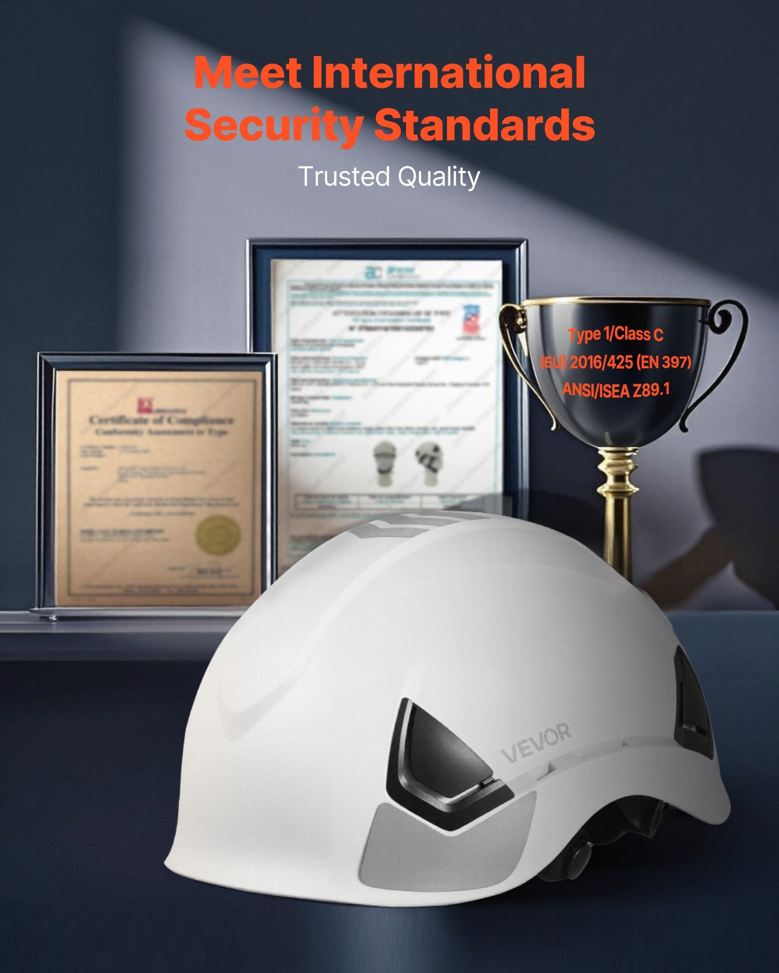 Card Games: VEVOR Safety Helmet, ANSI/ISEA Z89.1 Approved ABS Safety Hard Hat with 6-Point Ratchet Suspension, Adjustable Vented Hardhat for Men Women Adults, for Outdoor Indoor Industrial Construction Workwear