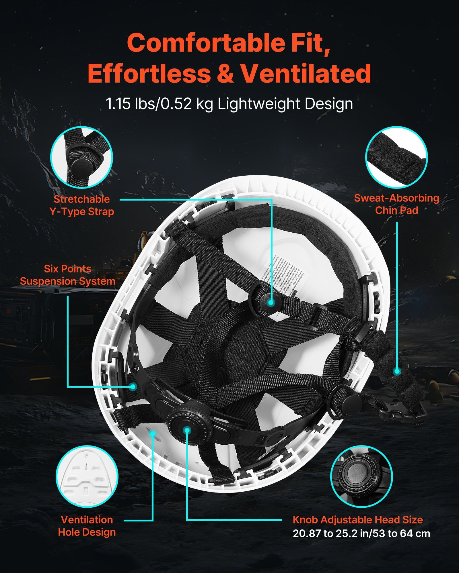 Card Games: VEVOR Safety Helmet, ANSI/ISEA Z89.1 Approved ABS Safety Hard Hat with 6-Point Ratchet Suspension, Adjustable Vented Hardhat for Men Women Adults, for Outdoor Indoor Industrial Construction Workwear