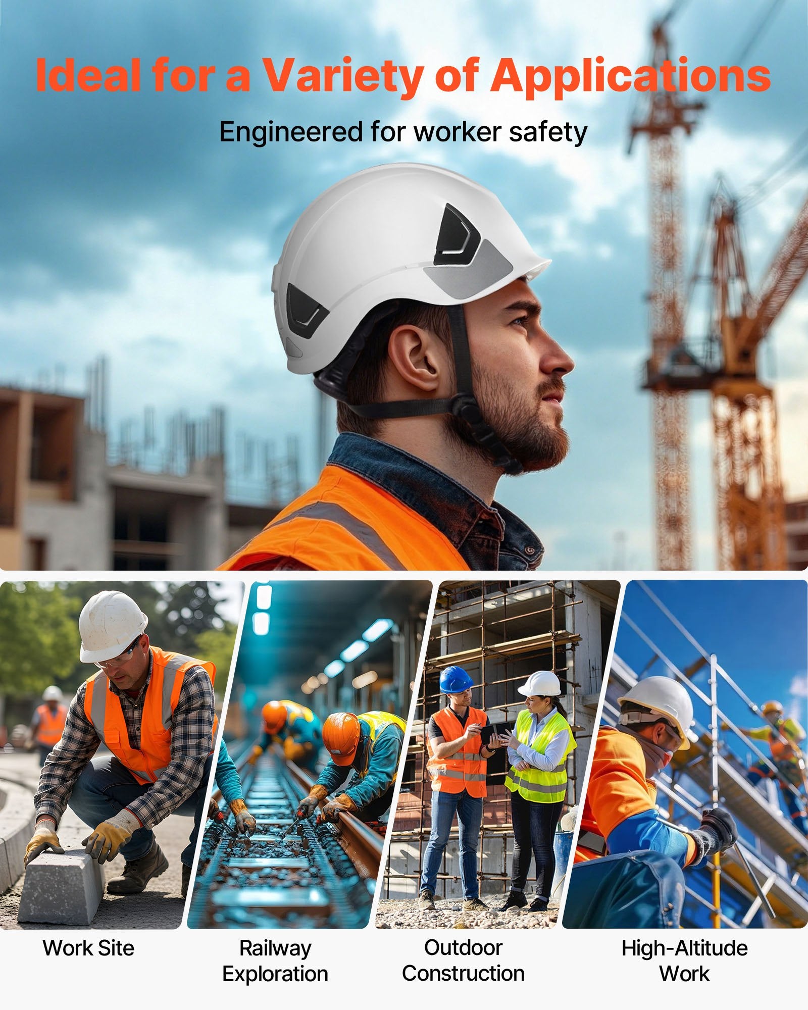 Card Games: VEVOR Safety Helmet, ANSI/ISEA Z89.1 Approved ABS Safety Hard Hat with 6-Point Ratchet Suspension, Adjustable Vented Hardhat for Men Women Adults, for Outdoor Indoor Industrial Construction Workwear