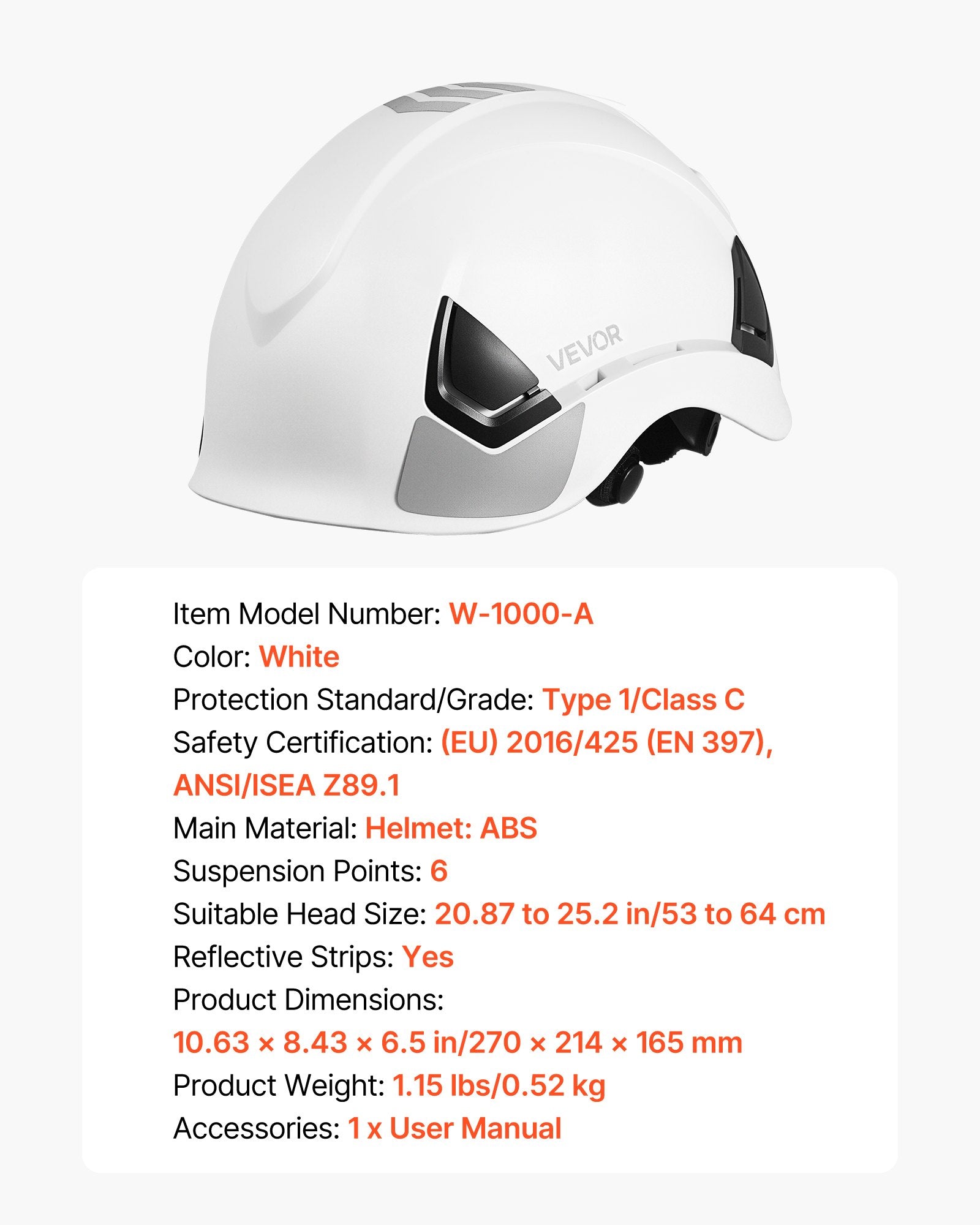 Card Games: VEVOR Safety Helmet, ANSI/ISEA Z89.1 Approved ABS Safety Hard Hat with 6-Point Ratchet Suspension, Adjustable Vented Hardhat for Men Women Adults, for Outdoor Indoor Industrial Construction Workwear