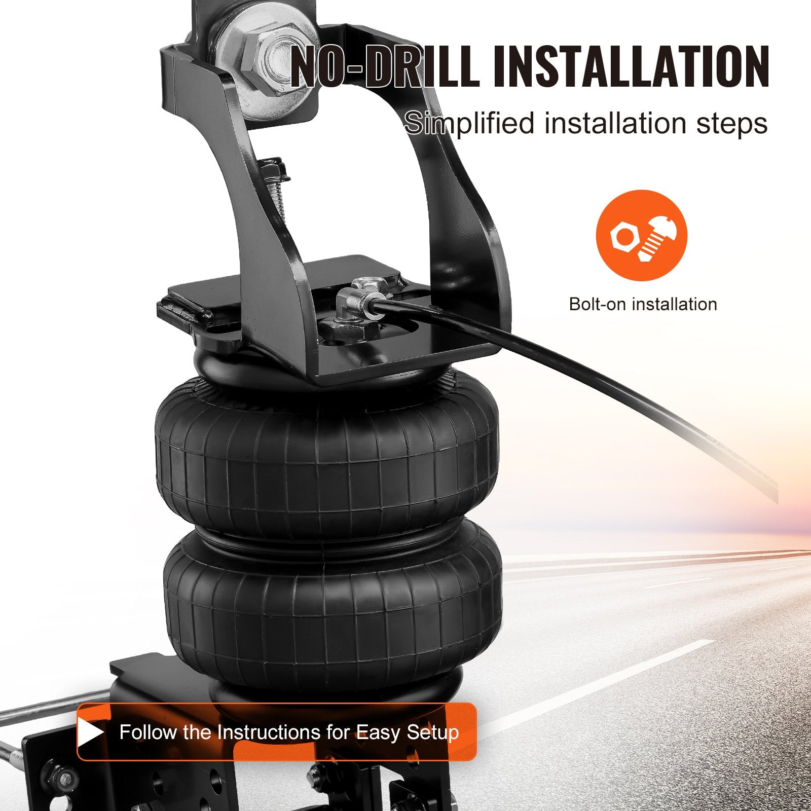 Automotive Repair & Speciality Tools: VEVOR Air Bag Suspension Kit, Air Springs Suspension Bag Kit Compatible with 1999-2004 Ford F250/F350 2WD 4WD, 2008-2010 Ford F250/F350 2WD 4WD, 5000 lbs Loading, 5 to 100 PSI