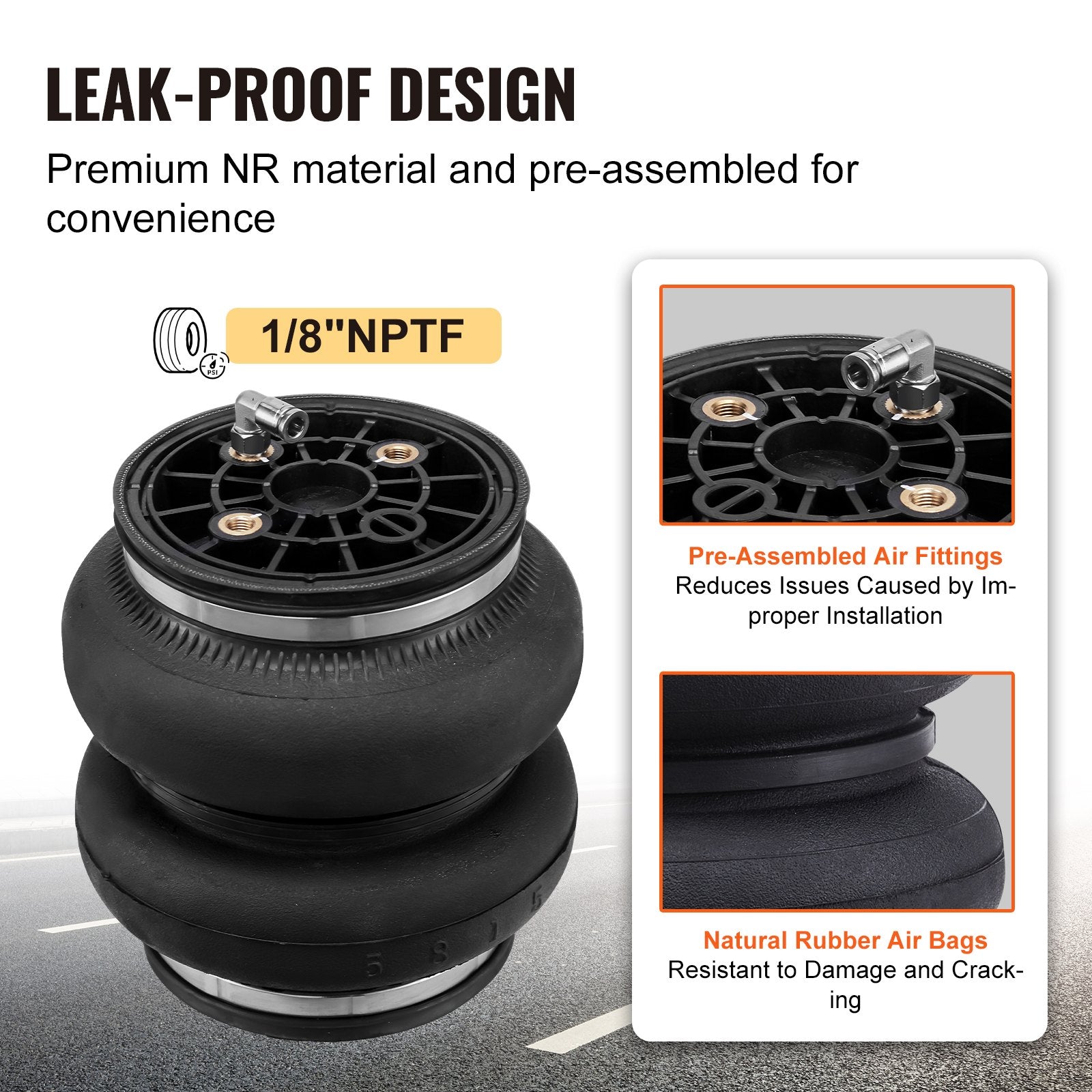 Automotive Repair & Speciality Tools: VEVOR Air Bag Suspension Kit, Air Springs Suspension Bag Kit Compatible with 2011-2019 Chevrolet Silverado 2500/3500HD and GMC Sierra 2500/3500HD 4WD RWD, 5000 lbs Loading, 5 to 100 PSI