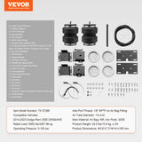 Automotive Repair & Speciality Tools: VEVOR Air Bag Suspension Kit, Air Springs Suspension Bag Kit Compatible with 2014-2023 Dodge Ram 2500 2WD 4WD, 5000 lbs Loading, 5 to 100 PSI
