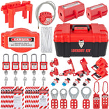 Power & Electrical Supplies: VEVOR 42 PCS Lockout Tagout Kits Electrical Loto Kit for Electrical Risk Removal