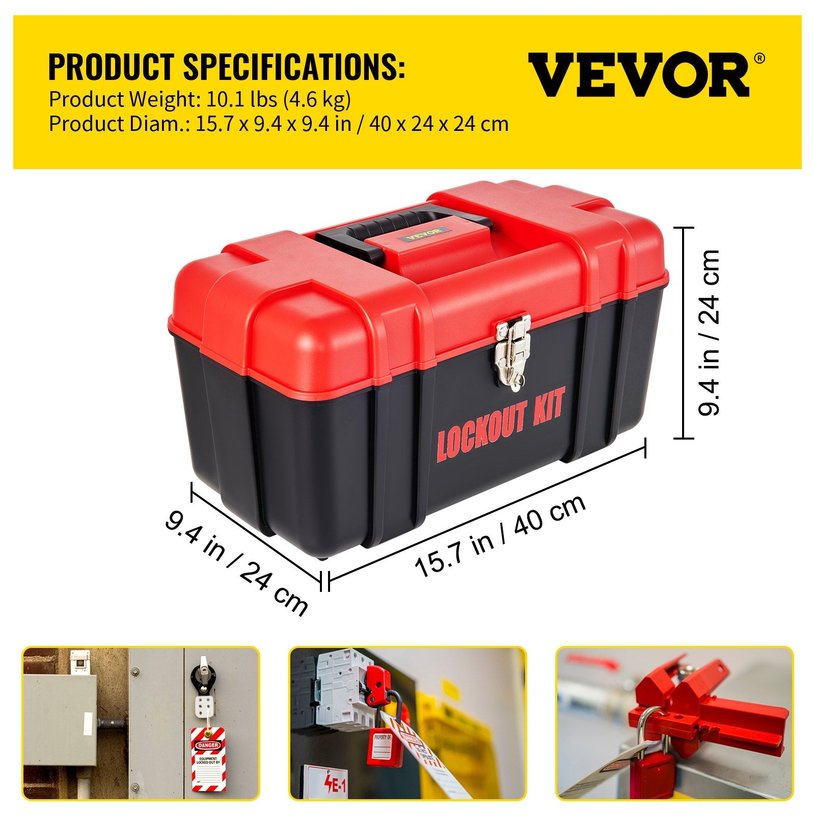 Power & Electrical Supplies: VEVOR 42 PCS Lockout Tagout Kits Electrical Loto Kit for Electrical Risk Removal