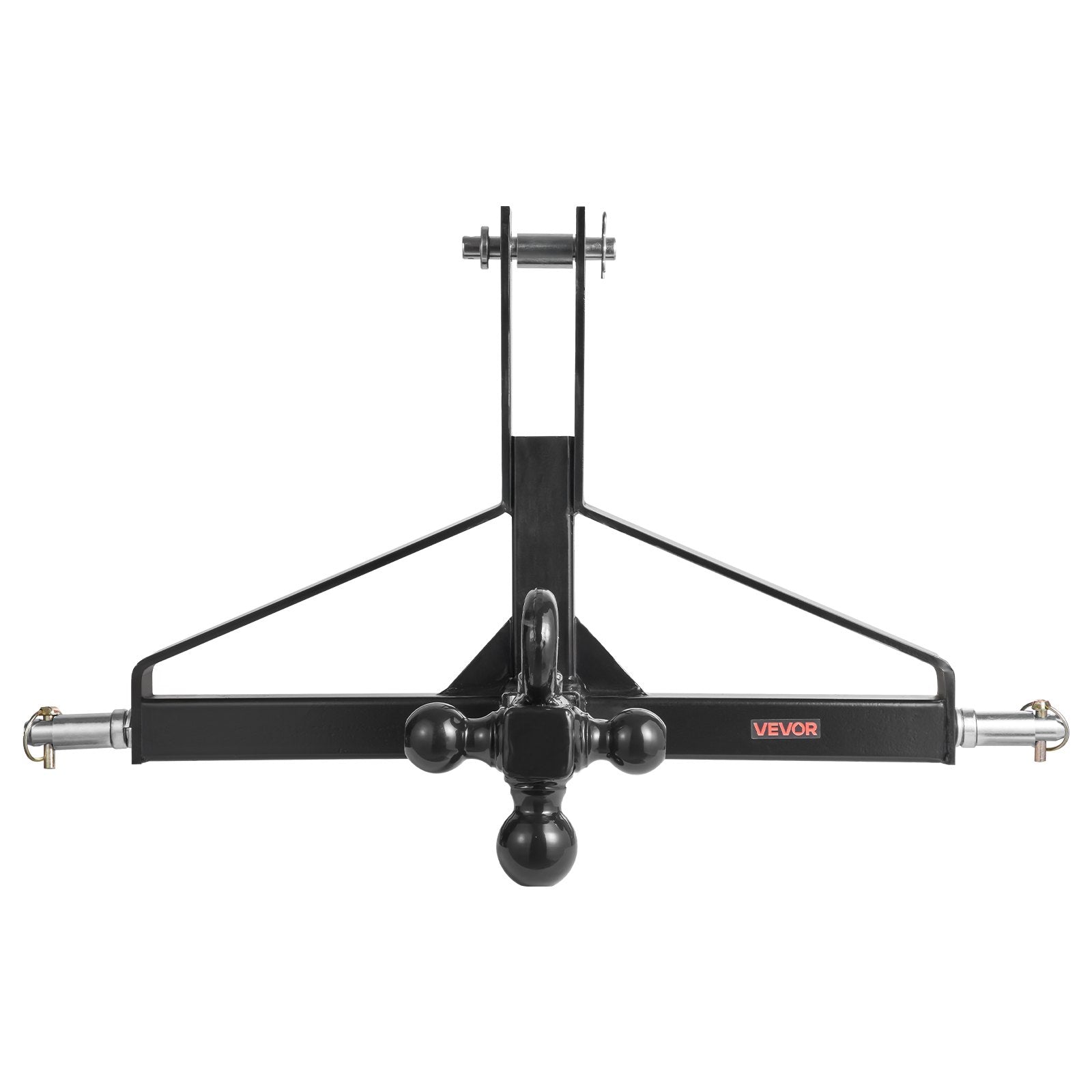 3 Point Trailer Hitch with 2 in Receiver, 3pt Quick Hitch Attachment, Heavy Duty Tractor Tow Drawbar Adapter, Compatible with Kubota, Mahindra, Ford, Yanmar, John Deere, Massey Ferguson