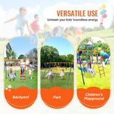 Outdoor Play Equipment: VEVOR Swing Sets for Backyard 6 in 1 Swing Set 440lbs Capacity Metal Swingset