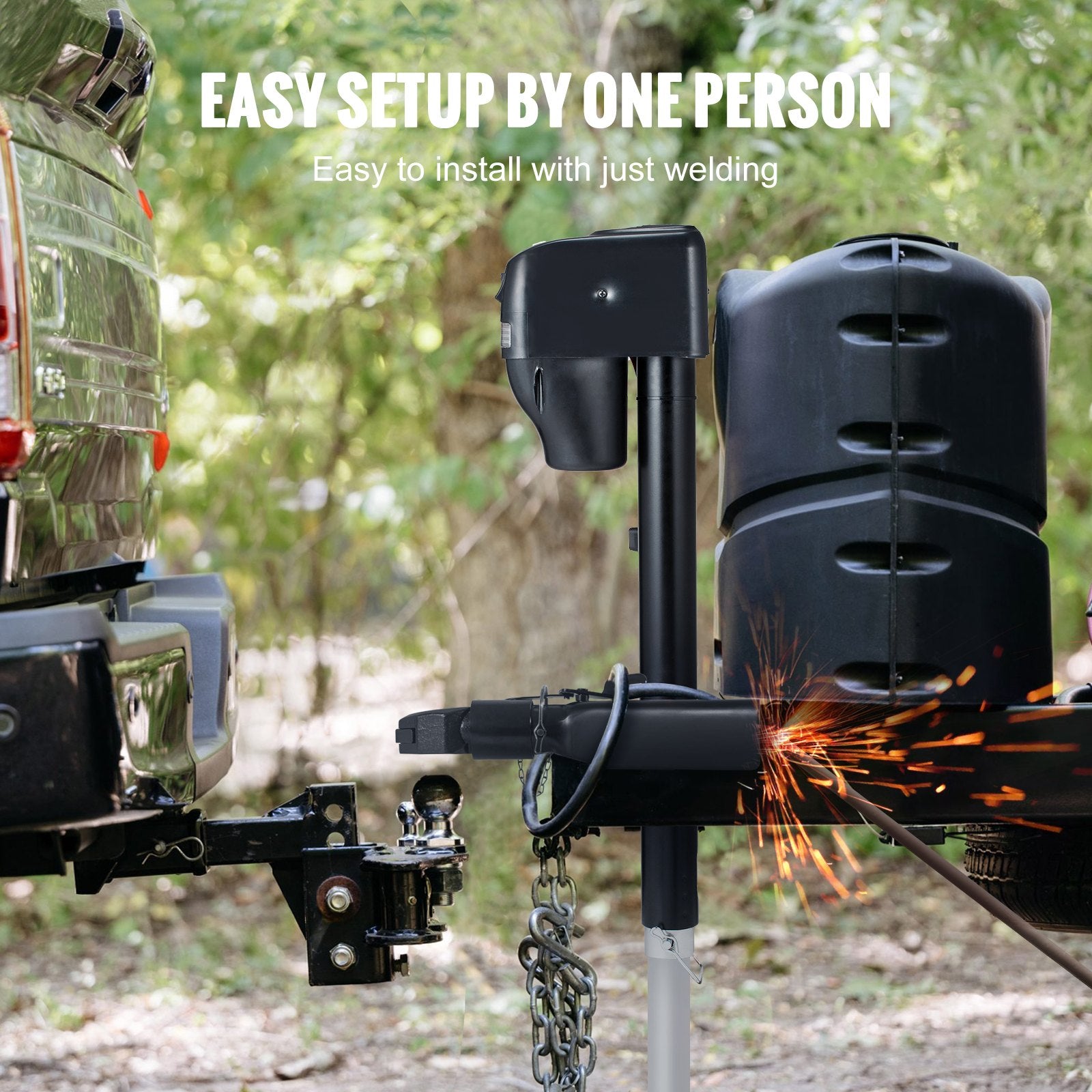 Automotive Parts: VEVOR A-Frame Trailer Coupler, Fits 2-Inch Hitch Ball Size, 7000 lbs Towing Capacity, Heavy Duty Steel Coupler, Ideal for Towing Station Wagons, Pickup Trucks, SUVs, Campers, Black Coating Surface