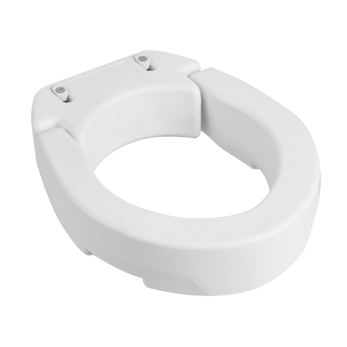 Raised Toilet Seat, 136.1 kg Load Capacity, 88.9 mm Lift Height, Commode Elevated Toilet Seat Riser with Enlarged Opening for Seniors, Elderly, Handicap, Disabled, and Adults, Fits Round Bowl