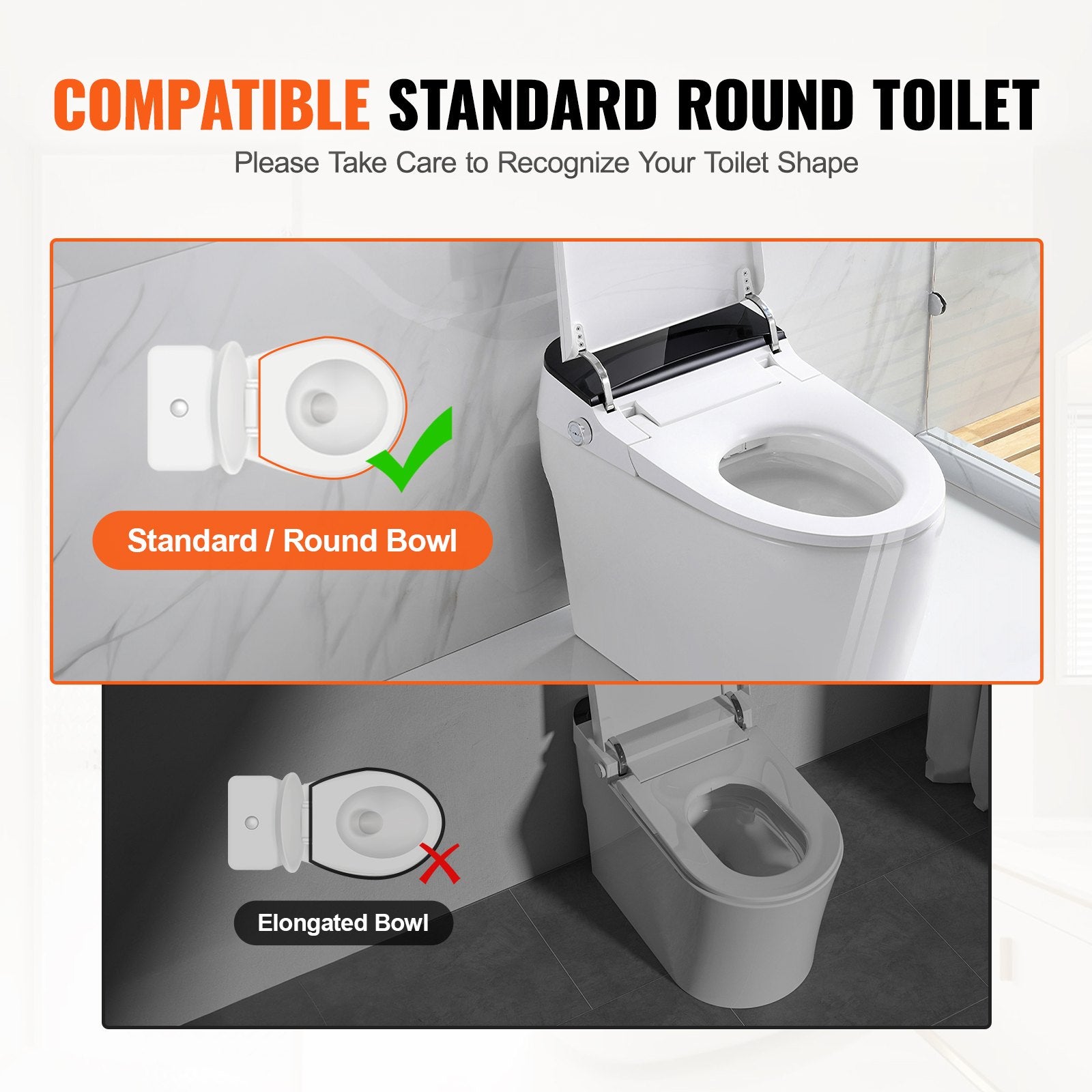 Mobility & Accessibility: VEVOR Raised Toilet Seat,88.9 mm Height Raised, 136 kg Weight Capacity, for Standard Round Toilet, Aluminum Handrail, with EVA Armrest Padding, for Elderly, Handicap, Patient, Pregnant, Medical