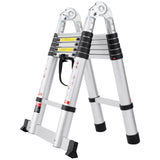 Automotive Repair & Speciality Tools: VEVOR Telescoping Extension Ladder 12.5FT A-Shape w/ Stabilizer Bar for RV