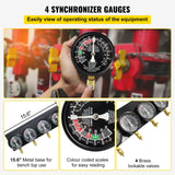 Gardening Tools: VEVOR Fuel Vacuum Carburetor Synchronize Tool Kit Fuel Vacuum Carburetor Synchronizer carb sync Gauge Set with Rubber Hose