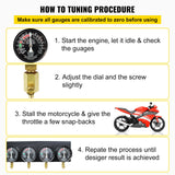 Gardening Tools: VEVOR Fuel Vacuum Carburetor Synchronize Tool Kit Fuel Vacuum Carburetor Synchronizer carb sync Gauge Set with Rubber Hose