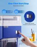 Vibration Exercise Machines: VEVOR Commercial Ice Shaver Machine, 1.91QT /1.8L Large Electric Snow Cone Machine, Fine & Fluffy with 300W Motor, Stainless Steel Blades, Shaved Ice Maker for Dessert Shop Home Party Restaurant, Blue