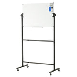Building Toys: VEVOR 91.5x61cm Rolling Magnetic Whiteboard, Double-sided Mobile Whiteboard, Adjustable Height Dry Erase Board with Wheels, 1 Magnetic Erase & 3 Dry Erase Markers & Movable Tray Office, School