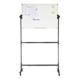 Building Toys: VEVOR 91.5x61cm Rolling Magnetic Whiteboard, Double-sided Mobile Whiteboard, Adjustable Height Dry Erase Board with Wheels, 1 Magnetic Erase & 3 Dry Erase Markers & Movable Tray Office, School