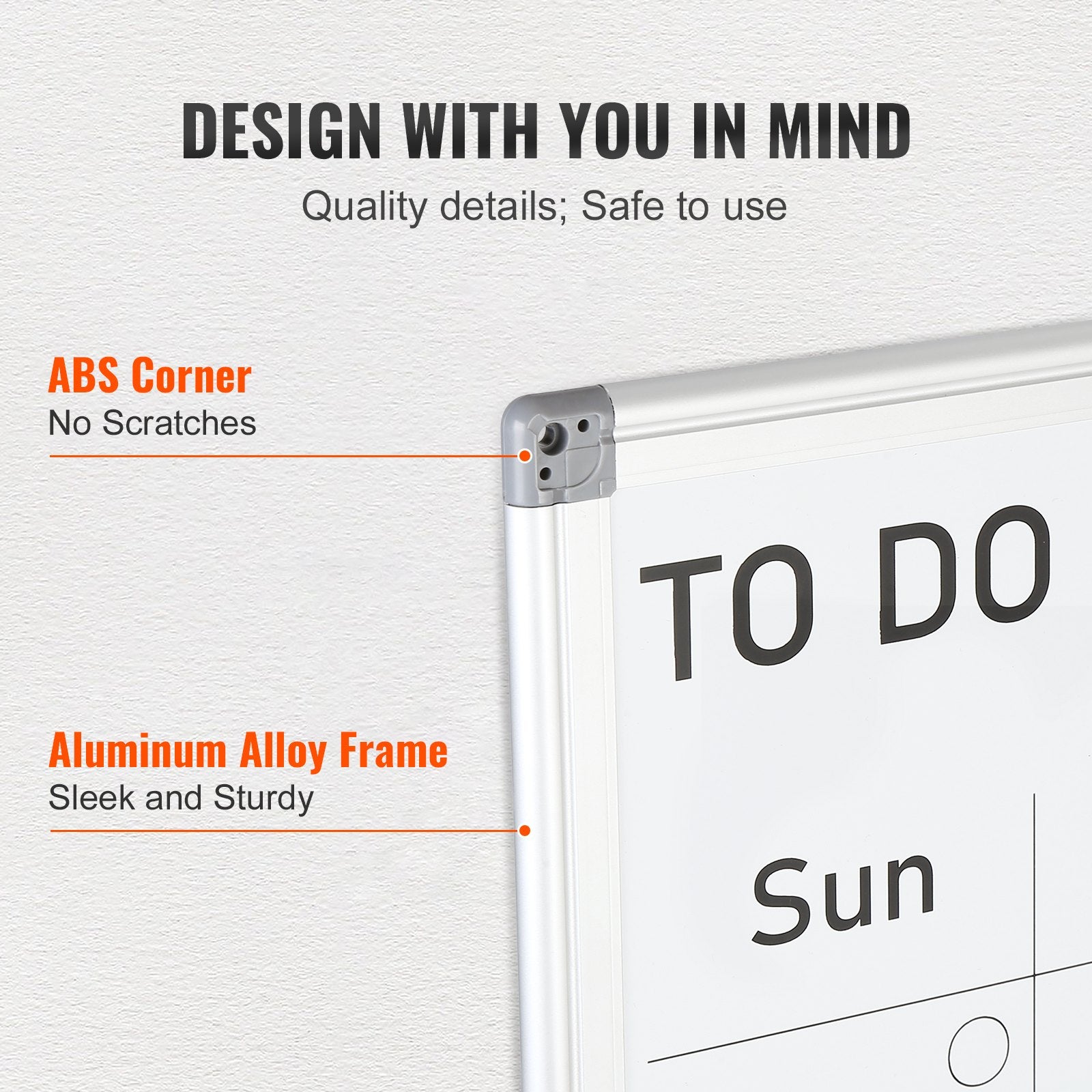Desks: VEVOR Magnetic Whiteboard Dry Erase Board 36" x 24" Wall Mounted for Office