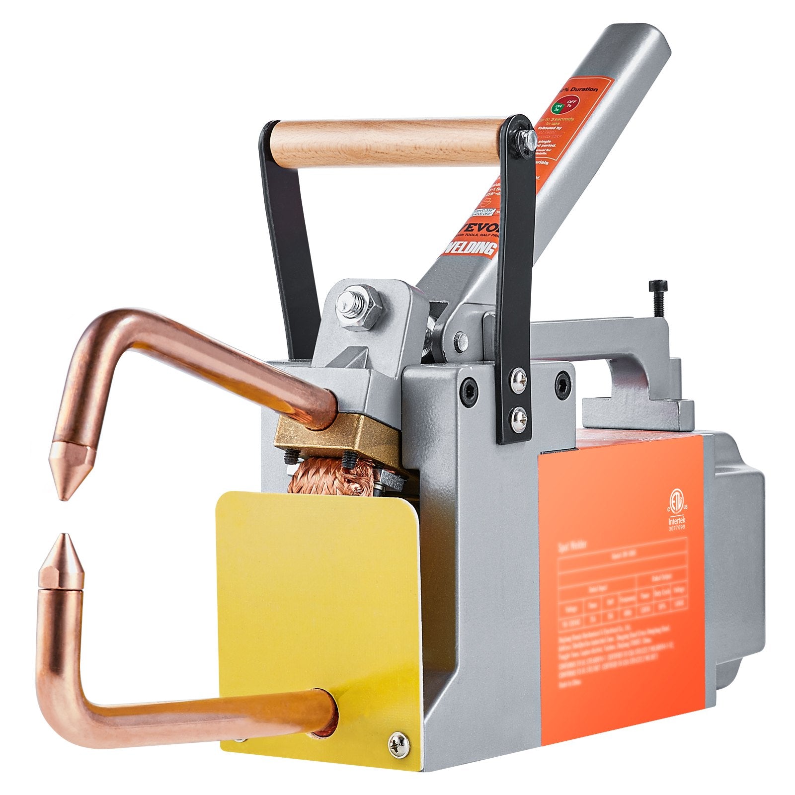 Tool Sockets: VEVOR Portable Spot Welder, 1/8-inch Thick Spot Welder Machine with 8KVA Input Capacity, Handheld Welding Tip Gun Metal Sheet Spot Welding Machine for Carbon Steel, Aluminum Sheet