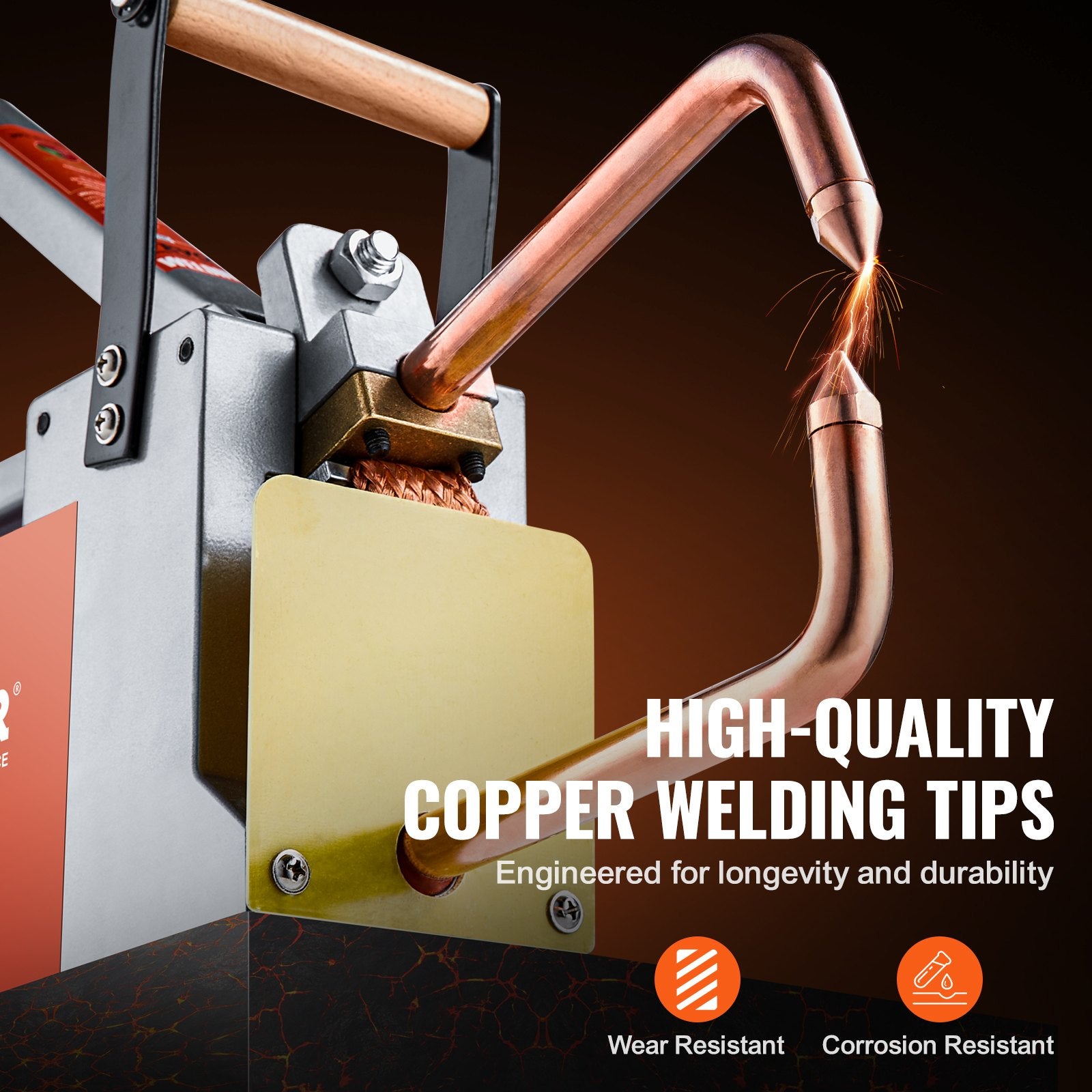 Tool Sockets: VEVOR Portable Spot Welder, 1/8-inch Thick Spot Welder Machine with 8KVA Input Capacity, Handheld Welding Tip Gun Metal Sheet Spot Welding Machine for Carbon Steel, Aluminum Sheet