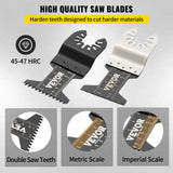 Tool Blades: VEVOR Oscillating Multi Tool Saw Blades Multi Tool Blades 50PCS for Wood Metal