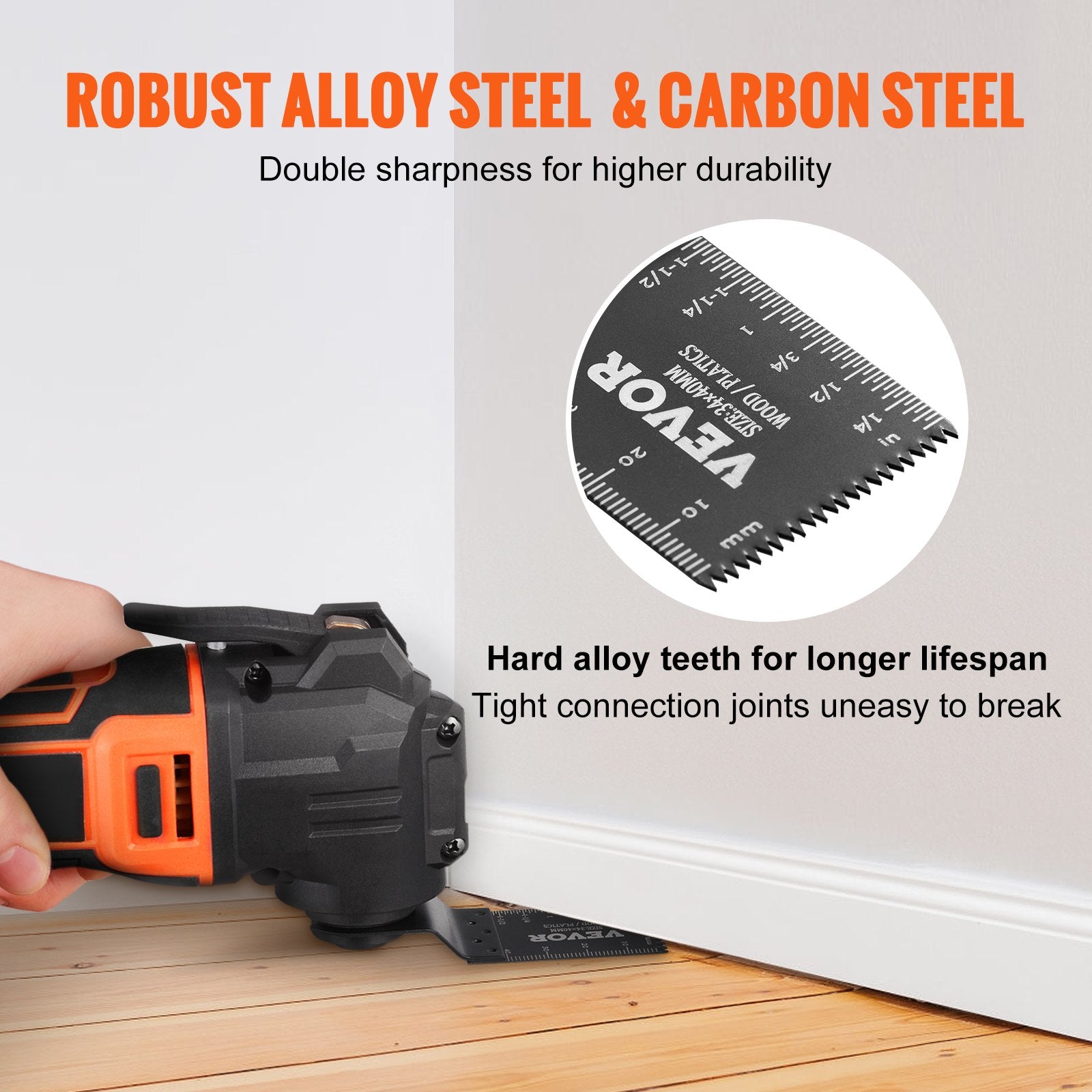Saw Accessories: VEVOR 50PCS Oscillating Saw Blades, Universal Quick Release Oscillating Saw Blades, Multitool Tool Blades for Wood Plastic Aluminum, Fit Dewalt Bosch Milwaukee Hitachi Chicago Craftsman