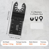 Saw Accessories: VEVOR 50PCS Oscillating Saw Blades, Universal Quick Release Oscillating Saw Blades, Multitool Tool Blades for Wood Plastic Aluminum, Fit Dewalt Bosch Milwaukee Hitachi Chicago Craftsman