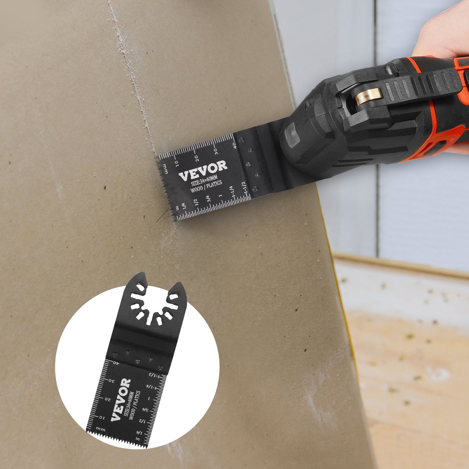 Saw Accessories: VEVOR 50PCS Oscillating Saw Blades, Universal Quick Release Oscillating Saw Blades, Multitool Tool Blades for Wood Plastic Aluminum, Fit Dewalt Bosch Milwaukee Hitachi Chicago Craftsman