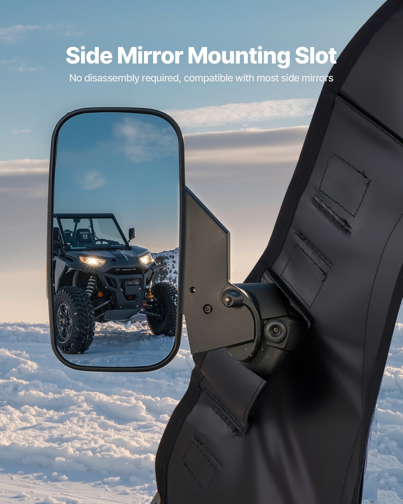 Spas & Accessories: VEVOR Cab Enclosure Upper Doors, Compatible with Polaris RZR PRO 2020-2024/Polaris RZR Turbo2022-2024, Soft Upper Doors, Upgraded Zipper UTV Soft Side Window Kit, Fit with Side Mirrors and Windshields