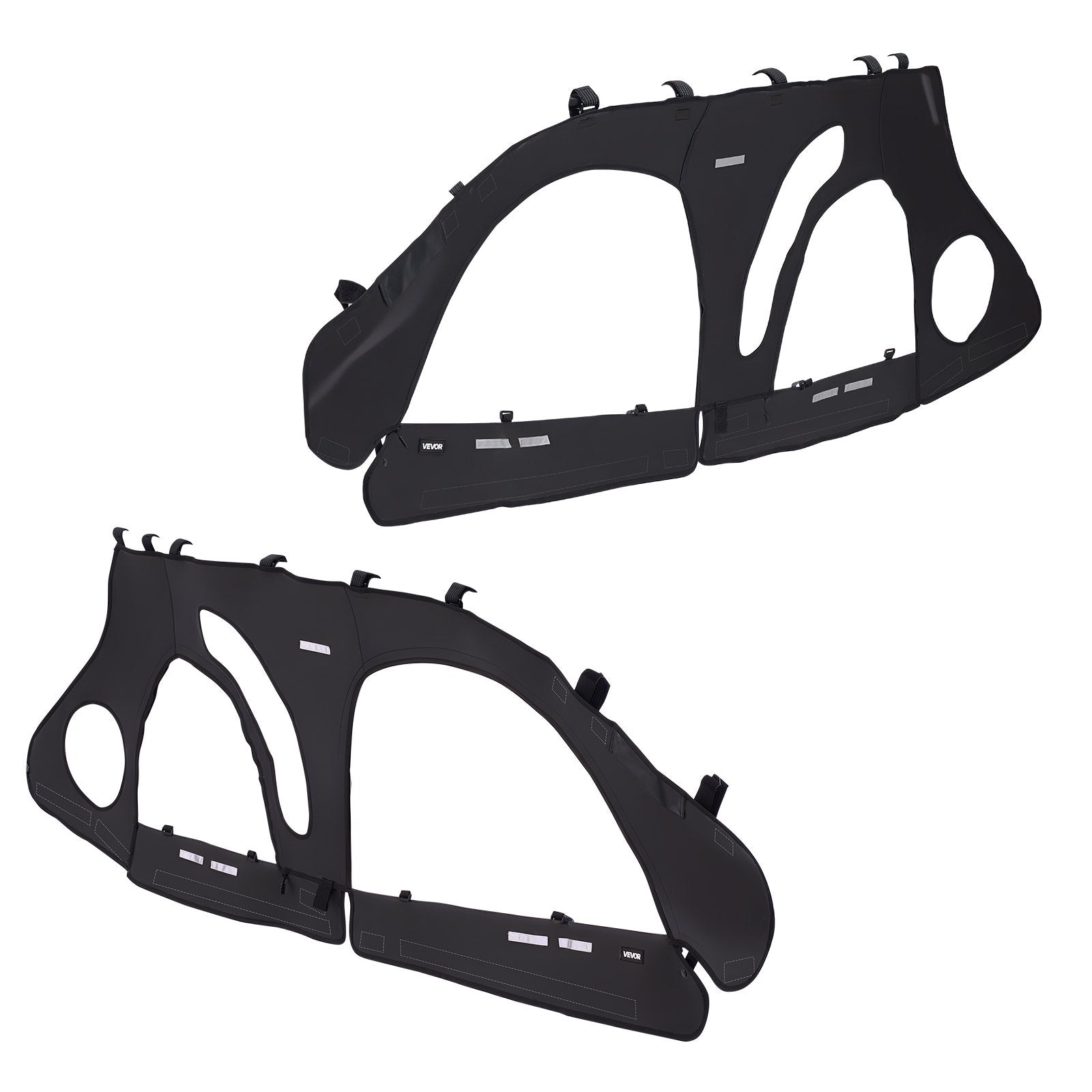 Spas & Accessories: VEVOR Cab Enclosure Upper Doors, Compatible with Polaris RZR PRO 2020-2024/Polaris RZR Turbo2022-2024, Soft Upper Doors, Upgraded Zipper UTV Soft Side Window Kit, Fit with Side Mirrors and Windshields