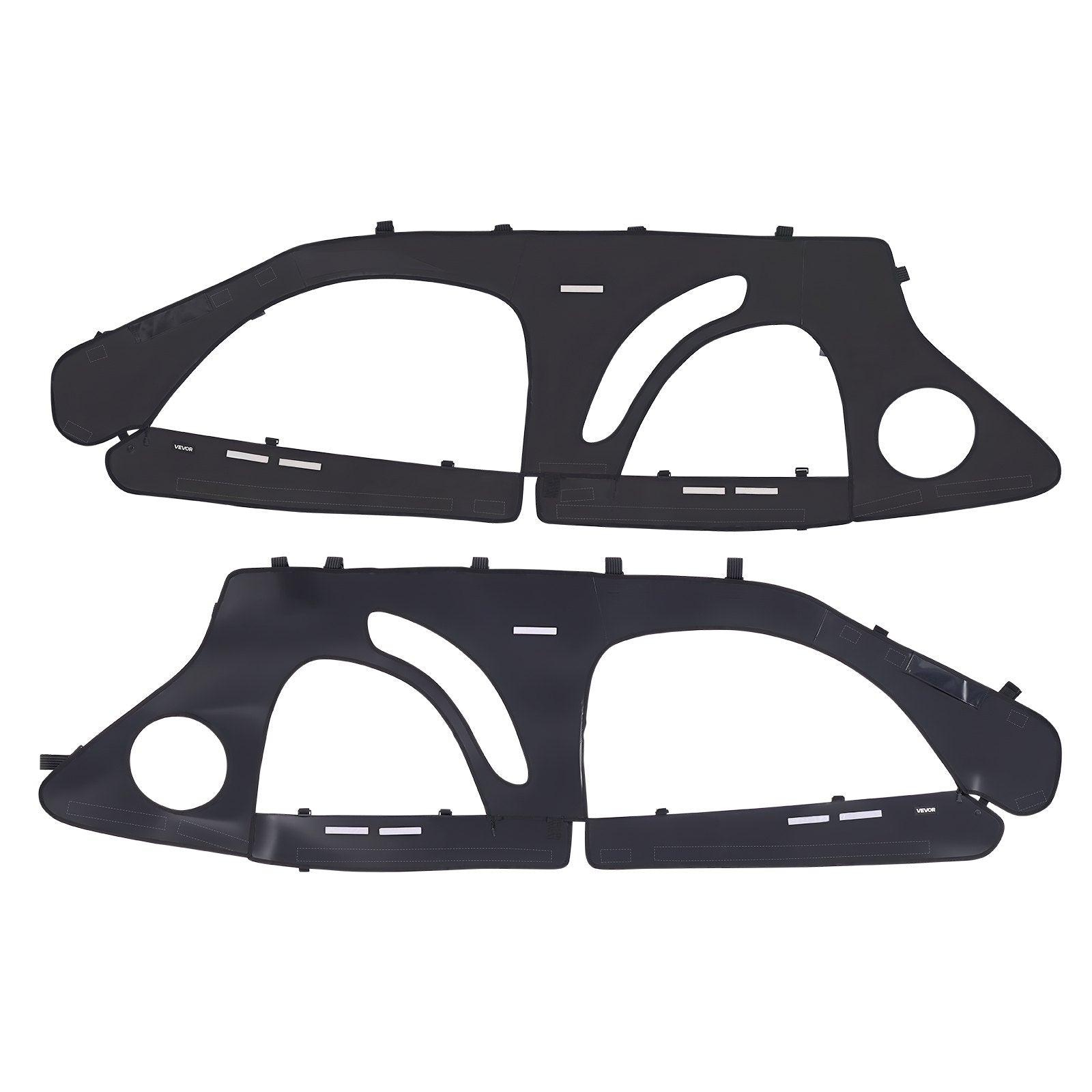 Spas & Accessories: VEVOR Cab Enclosure Upper Doors, Compatible with Polaris RZR PRO 2020-2024/Polaris RZR Turbo2022-2024, Soft Upper Doors, Upgraded Zipper UTV Soft Side Window Kit, Fit with Side Mirrors and Windshields