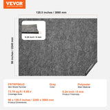 Floor Rugs: VEVOR Rug Pad Gripper 8' x 10' Protective Carpet Pad 0.24" Thick for All Floors