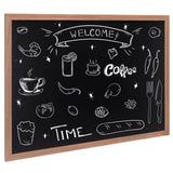 Garden Ornaments: VEVOR 35"x46" Rustic Wood Framed Chalkboard Wall Hanging Magnetic Wedding Sign