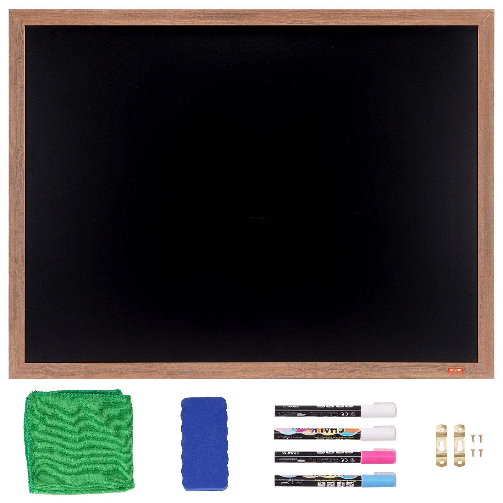 Garden Ornaments: VEVOR 35"x46" Rustic Wood Framed Chalkboard Wall Hanging Magnetic Wedding Sign