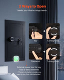 Sofas & Sofa Beds: VEVOR Wall Safe, 3-Tier Hidden Wall Mounted Safe with Password & Key, Q235 Cold-Rolled Steel In-Wall Box with LED Lighting, 2 Adjustable Shelves & 5 Key Holders for Money, Jewelry, Passport, Black