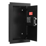 Sofas & Sofa Beds: VEVOR Wall Safe, 3-Tier Hidden Wall Mounted Safe with Password & Key, Q235 Cold-Rolled Steel In-Wall Box with LED Lighting, 2 Adjustable Shelves & 5 Key Holders for Money, Jewelry, Passport, Black