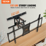 TVs & Accessories: VEVOR Full Motion TV Mount Fits for Most 37-75 inch TVs, Swivel Tilt Horizontal Adjustment TV Wall Mount Bracket with 4 Articulating Arms, Max VESA 600x400mm, Holds up to 132 lbs