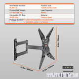 Gym Equipment & Accessories: VEVOR Full Motion TV Mount Fits for Most 26-55 inch TVs, Swivel Tilt Horizontal Adjustment TV Wall Mount Bracket with Articulating Arm, Max VESA 400x400mm , Holds up to 99 lbs